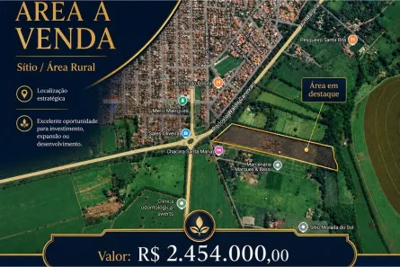 com 1 Quarto à venda, 65210m² no Centro, Sales Oliveira