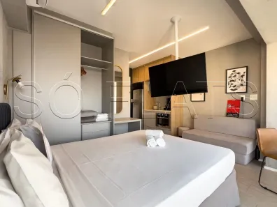 Apartamento com 1 Quarto para alugar, 25m² no Indianópolis, São Paulo