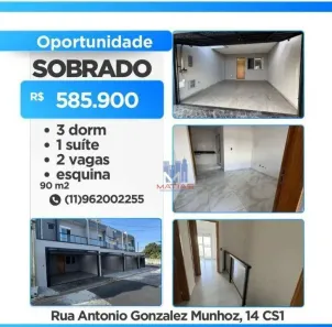 Sobrado com 3 Quartos à venda, 90m² no Vila Ivone, São Paulo