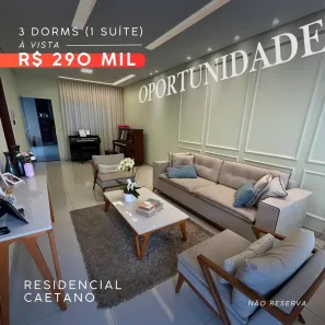 Casa com 3 Quartos à venda, 170m² no Residencial Caetano, São José do Rio Preto