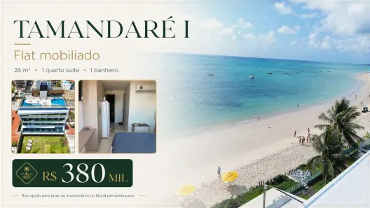 Flat com 1 Quarto à venda, 26m² no Tamandaré, Praia de Tamandaré