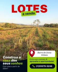 Lote/Terreno à venda, 500m² no Usina, Atibaia