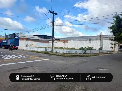 Lote/Terreno à venda, 1354m² no Farias Brito, Fortaleza