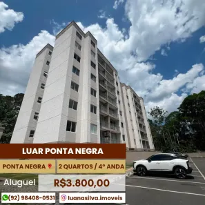 Apartamento com 3 Quartos para alugar, 60m² no Ponta Negra, Manaus