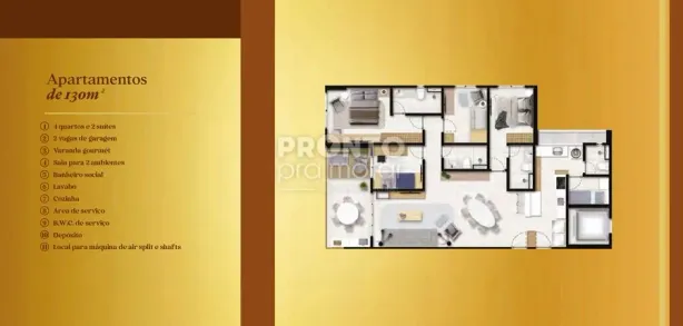 Apartamento com 4 Quartos à venda, 130m² no Boa Viagem, Recife