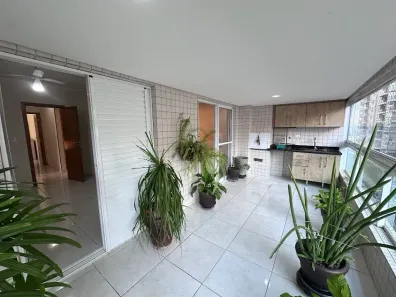 Apartamento com 3 Quartos para alugar, 140m² no Canto do Forte, Praia Grande