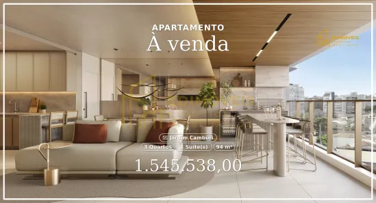 Apartamento com 3 Quartos à venda, 94m² no Jardim Camburi, Vitória