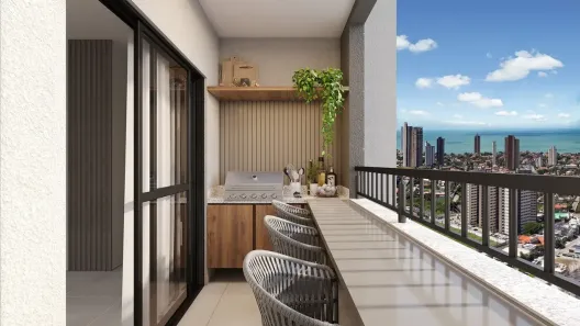 Apartamento com 2 Quartos à venda, 56m² no Ponta Negra, Natal