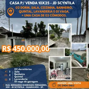 Casa com 3 Quartos à venda, 250m² no Jardim Scyntila, Guarulhos