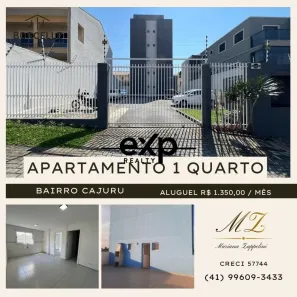 Apartamento com 1 Quarto para alugar, 28m² no Cajuru, Curitiba