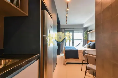 Flat com 1 Quarto para alugar, 24m² no Indianópolis, São Paulo