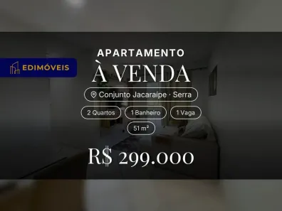 Apartamento com 2 Quartos à venda, 51m² no Conjunto Jacaraípe, Serra