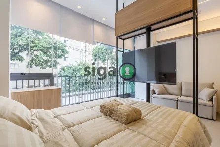 Apartamento com 1 Quarto para venda ou aluguel, 37m² no Santo Amaro, São Paulo