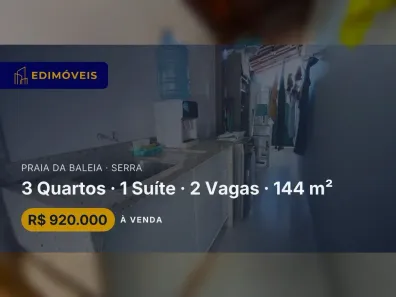 Casa com 3 Quartos à venda, 102m² no Praia da Baleia, Serra