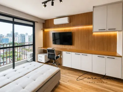 Apartamento com 1 Quarto para alugar, 27m² no Pinheiros, São Paulo