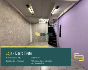 Ponto Comercial à venda, 40m² no Barro Preto, Belo Horizonte