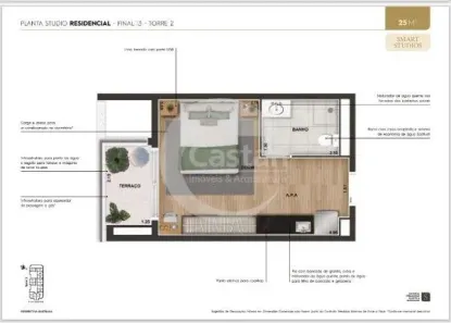 Apartamento com 1 Quarto à venda, 26m² no Vila Zilda (Tatuapé), São Paulo