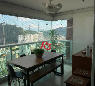 Apartamento com 3 Quartos para alugar, 100m² no Pompéia, Santos