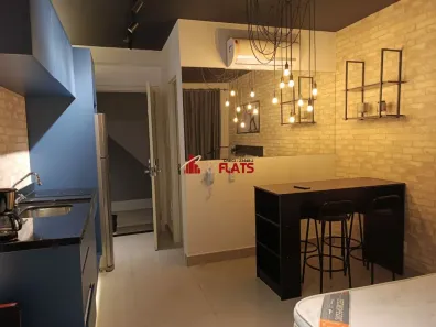 Apartamento com 1 Quarto para alugar, 24m² no Indianópolis, São Paulo