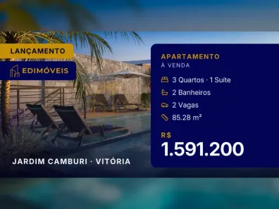 Apartamento com 3 Quartos à venda, 85m² no Jardim Camburi, Vitória