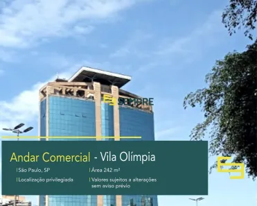 Sala Comercial para alugar, 242m² no Vila Nova Conceição, São Paulo