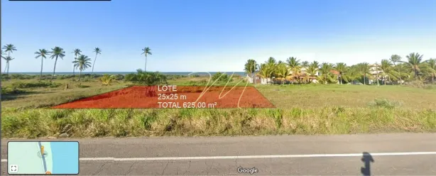 Lote/Terreno à venda, 625m² no Olivença, Ilhéus