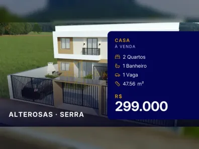 Casa com 2 Quartos à venda, 47m² no Alterosas, Serra