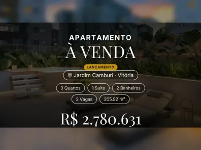 Apartamento com 3 Quartos à venda, 205m² no Jardim Camburi, Vitória