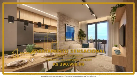 Apartamento com 3 Quartos à venda, 65m² no Conjunto Jacaraípe, Serra