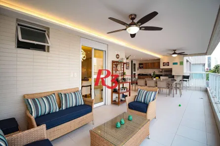 Apartamento com 3 Quartos à venda, 167m² no Boqueirão, Santos