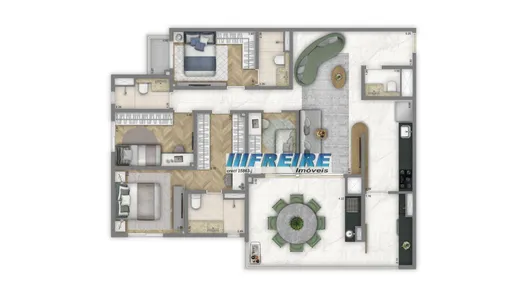 Apartamento com 4 Quartos à venda, 126m² no Jardim, Santo André