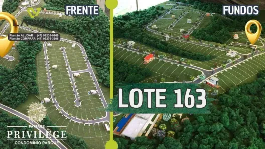 Lote/Terreno à venda, 393m² no Ponta Aguda, Blumenau