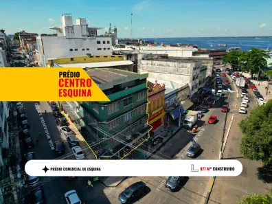 Prédio Comercial à venda, 977m² no Centro, Manaus