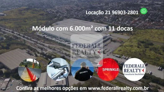 Galpão/Depósito/Armazém para alugar, 6173m² no Parque Duque, Duque de Caxias