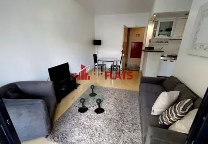 Flat com 1 Quarto para alugar, 40m² no Pinheiros, São Paulo