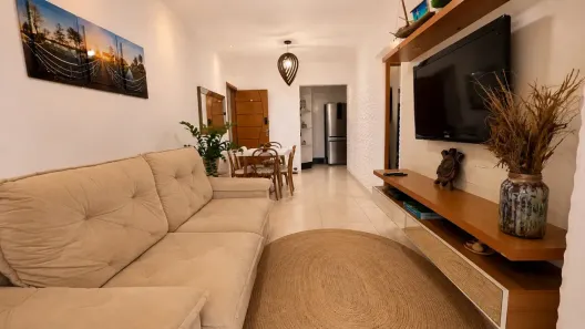 Apartamento com 2 Quartos para alugar, 73m² no Caiçara, Praia Grande