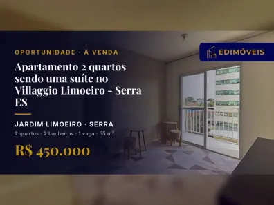 Apartamento com 2 Quartos à venda, 55m² no Jardim Limoeiro, Serra