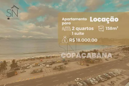 Apartamento com 2 Quartos para alugar, 158m² no Copacabana, Rio de Janeiro