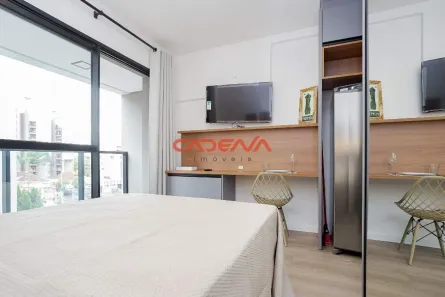 Apartamento com 1 Quarto para alugar, 24m² no Bigorrilho, Curitiba