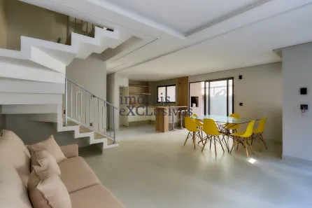 Casa de Condomínio com 3 Quartos para venda ou aluguel, 191m² no Santa Felicidade, Curitiba