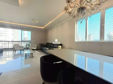 Apartamento com 3 Quartos para alugar, 135m² no Gonzaga, Santos