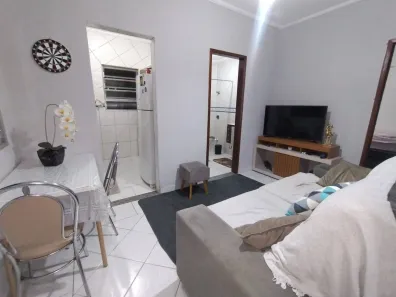 Apartamento com 1 Quarto para alugar, 46m² no Centro, São Vicente