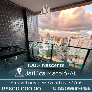 Apartamento com 3 Quartos à venda, 77m² no Jatiúca, Maceió