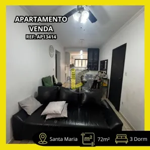 Apartamento com 3 Quartos à venda, 72m² no Santa Maria, São Caetano do Sul