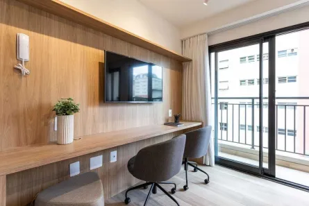 Apartamento com 1 Quarto para alugar, 26m² no Perdizes, São Paulo