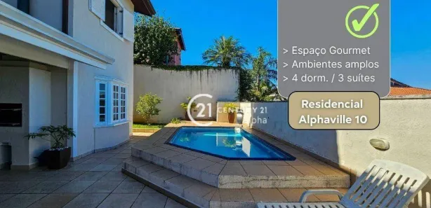 Casa de Condomínio com 4 Quartos à venda, 272m² no Alphaville, Santana de Parnaíba