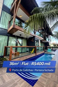 Apartamento com 1 Quarto à venda, 36m² no Porto de Galinhas, Ipojuca