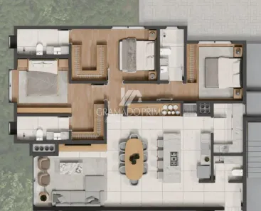 Apartamento com 3 Quartos à venda, 136m² no Centro, Gramado