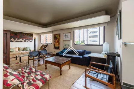 Apartamento com 3 Quartos para alugar, 210m² no Indianópolis, São Paulo