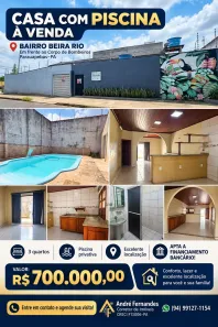 Casa com 3 Quartos à venda, 300m² no Beira Rio, Parauapebas